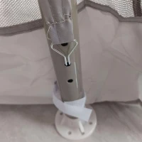 Outsunny 10' x 10' Outdoor Canopy Tent Party Tent with Mesh Netting and Double Tier Roof for Backyard, Garden, Patio, Grey(m-10)