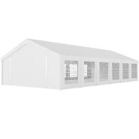 Outsunny 20' x 40' Party Tent, Outdoor Canopy Tent with 12 Removable Window Sidewalls for Parties, Wedding, Events, BBQ(m-2)