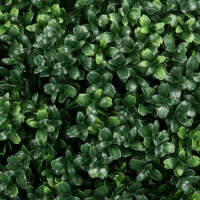 HOMCOM Artificial Boxwood Trees w/ Ground Stake, Set of 2 Ball Shaped Topiary Trees for Home Office & Living Room, UV Resistant(m-9)