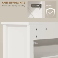 HOMCOM Slim Shoe Cabinet with 3 Flip Drawers, Shoe Storage Cabinet with Adjustable Shelves for Entryway, Holds 18 Pairs, White(m-6)