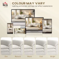 HOMCOM Sectional Sofa, L Shaped Couch with Deep Seat, Movable Ottoman and Pillow-top Armrests, Beige(m-8)