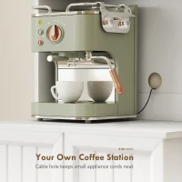 HOMCOM 71" Kitchen Pantry Cabinet, Freestanding Kitchen Hutch with 8 Door Shelves, Adjustable Shelf and Acrylic Doors, White(m-6)