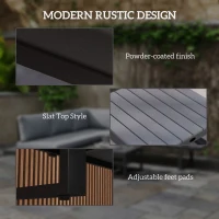 Outsunny 4 Pieces Outdoor Patio Furniture Set, 5-Level Reclining Garden Corner Sofa Set, Outdoor Lounge Conversation Sectional(m-7)