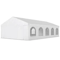 Outsunny 20'x33' Heavy Duty Large Party Tent & Carport with Removable Sidewalls, Portable Garage Canopy Tent, White(m-2)