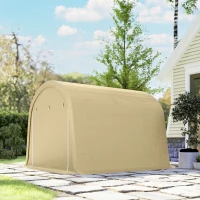 Outsunny 10' x 10' Outdoor Storage Tent, Heavy Duty and Waterproof Portable Shed for Bike, Motorcycle & Garden Tools(m-9)