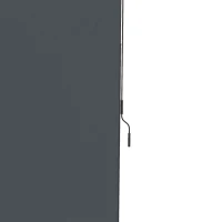 Outsunny 7' x 10' Retractable Patio Awning, Manual Outdoor Privacy Screen with UPF40+ & Water-Resistant Fabric, Grey(m-10)