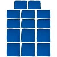 Outsunny Outdoor 14pc Patio Rattan Sofa Set Cushion Polyester Cover Replacement Set - No Cushion Included Navy Blue(m-11)