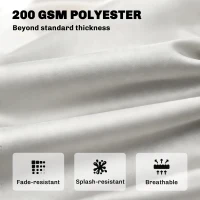 Outsunny 3-Seater Outdoor Bench Swing Chair Replacement Cushions for Patio Garden, Light Grey(m-4)