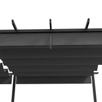 Outsunny 11.7' x 19.6' Retractable Pergola Canopy, Aluminum Pergola for Grill, Patio, Garden, Deck(m-10)