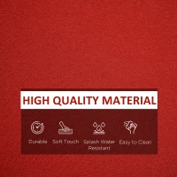 Outsunny Outdoor 14pc Patio Rattan Sofa Set Cushion Polyester Cover Replacement Set - No Cushion Included Red(m-5)