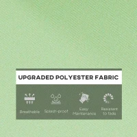 Outsunny Seat Cushion Back Pillows Replacement Set of 2, Patio Chair Cushions Set for Indoor Outdoor, Green(m-4)