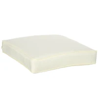 Outsunny Patio Chair Cushions, Thick Deep Seat Outdoor Seat Cushion with Back Cushion, Cream White(m-10)