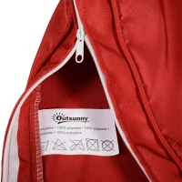 Outsunny Outdoor 14pc Patio Rattan Sofa Set Cushion Polyester Cover Replacement Set - No Cushion Included Red(m-9)