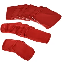 Outsunny Outdoor 14pc Patio Rattan Sofa Set Cushion Polyester Cover Replacement Set - No Cushion Included Red(m-10)
