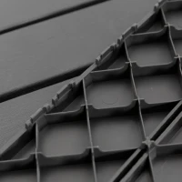 Outsunny 9 Pcs PP Interlocking Composite Deck Tile, 12" x 12" Outdoor Flooring Tiles for Indoor and Outdoor Use, Tools Free Assembly, Black(m-11)