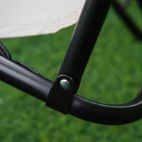 Outsunny Zero Gravity Chair Set of 2 Patio Chair with Side Table Cupholders and Pillows for Pool, Backyard, Lawn, Beige(m-9)