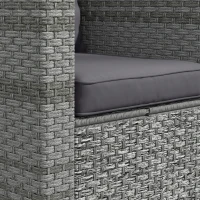 Outsunny Seat Cushion Back Pillows Replacement Set of 2, Patio Chair Cushions Set for Indoor Outdoor, Dark Grey(m-10)