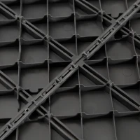 Outsunny 9 Pcs PP Interlocking Composite Deck Tile, 12" x 12" Outdoor Flooring Tiles for Indoor and Outdoor Use, Tools Free Assembly, Black(m-9)