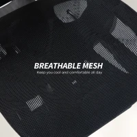 HOMCOM Ergonomic Office Chair, Mesh Computer Chair with High Back, Lumbar Support, 6D Armrests, Headrest, Footrest, Black(m-10)