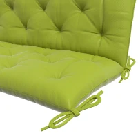 Outsunny 3-Seater Outdoor Bench Swing Chair Replacement Cushions for Patio Garden, Light Green(m-9)