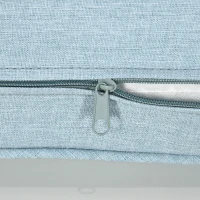 Outsunny Patio Chair Cushions, Thick Deep Seat Outdoor Seat Cushion with Back Cushion, Light Blue(m-7)