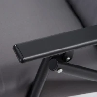 Outsunny Set of 2 Outdoor Folding Chairs with Adjustable Backrest, Padded Camping Chairs for Outdoor Events, Grey(m-10)