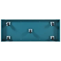 Mobile Kitchen Island with Built-in Charging Station and 3 Deep Drawers, Rolling Kitchen Cart for 4–6 Seating, 55.5'' L x 34'' W x 36.5'' H, Green(m-10)