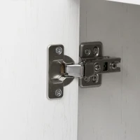 Large Buffet Sideboard with 3 Drawers and 4 Internal Door Shelves, Modern Coffee Bar for Kitchen, Living Room, 55'' L x 15.5'' W x 32'' H, White(m-10)