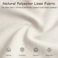 King Size Upholstered Platform Bed with Supportive Slats & Rubber Wood, Soft-Pack Bed with Embedded Frame, 94.5'' L x 88'' W x 37'' H, Beige(m-4)