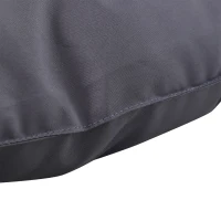 Outsunny 2 Seater Garden Bench Cushion, Soft Thick Outdoor Non-Slip 2 Seater Soft Pad With Backrest for Garden Patio, 52" x 43" x 4", Dark Grey(m-12)