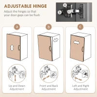 HOMCOM 71" Buffet with Hutch, Modern Farmhouse Kitchen Pantry Storage Cabinet with Microwave Oven Countertop, Drawer, Gray(m-8)