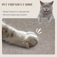 HOMCOM Massage Recliner Chair with Quiet Brushless Motor Pet-Friendly Fabric Power Recliner with 2 Memory Positions Brown(m-6)