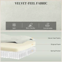 HOMCOM Massage Recliner Chair, Power Recliner with Quiet Brushless Motor, Remote, Pockets, 2 Memory Positions, Beige(m-7)