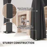 Outsunny 10' x 10' Retractable Pergola Canopy with Sidewalls, Metal Outdoor Gazebo Sun Shade Shelter, Dark Grey(m-6)