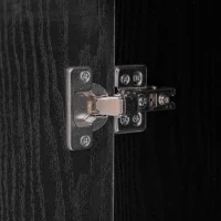 Large Buffet Sideboard with 3 Drawers and 4 Internal Door Shelves, Modern Coffee Bar for Kitchen, Living Room, 55'' L x 15.5'' W x 32'' H, Black(m-9)