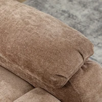 HOMCOM Massage Recliner Chair, Power Recliner with Quiet Brushless Motor, Remote, Pockets, 2 Memory Positions, Brown(m-10)