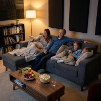 HOMCOM Sectional Sofa with Changeable Chaise Lounge, 3 Seat L-Shaped Small Space Sofa, Upholstered Couch for Small Space, Dark Grey(m-9)