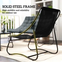 Outsunny 4 Piece Patio Furniture Set, Outdoor Furniture Conversation Set with Loveseat, Chairs Round Metal Table, Cushions, Grey(m-6)