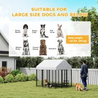PawHut Outdoor Dog Kennel with Waterproof UV-Resistant Cover, 6' x 6' x 6'(m-9)