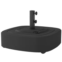 Outsunny Patio Umbrella Base Outdoor Umbrella Stand with Wheels for 1.5"/1.9" Umbrella Poles(m-11)