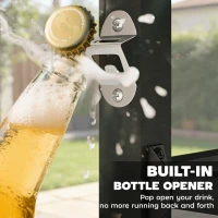 Outsunny Outdoor Grill Cart, Pizza Oven Stand with Steel Top, 2-Tier Kitchen Prep Station with Hooks, Handle, Wheels, Black(m-7)