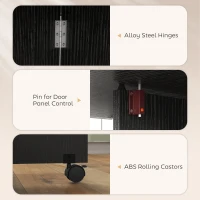 HOMCOM Folding Dining Table with Storage, Drop Leaf Kitchen Table with Drawer and Shelves for Small Spaces, Black(m-6)