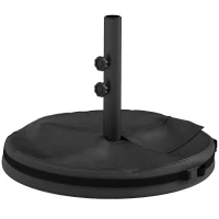 Outsunny Patio Umbrella Base Portable Outdoor Umbrella Stand for Poles 1.4"/1.5"/1.9" Black(m-11)