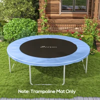 Soozier Trampoline Replacement Mat, Fits 14' Trampoline w/ 80 V-Hooks & 5.5" Springs (Spring & Frame not Included), Green(m-1)