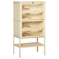 PawHut 5 Tier Fir Wood Hamster Cage Mouse Rats Small Animals Play House Exercise Activity Center(m-2)