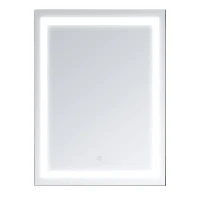 HOMCOM LED Bathroom Mirror Wall Mount Vanity Make Up Mirror with Dimmable Touch Switch Control and Defogger, Waterproof - 32" x 24"(m-1)