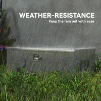 HOMCOM 30 Inch Truck Bed Tool Box, Heavy Duty Aluminum Diamond Plate Trailer Tongue Box with Side Handle and Locks Keys(m-9)