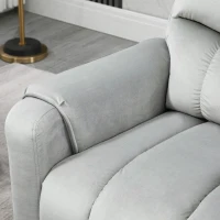 HOMCOM Lift Chair for Elderly, Massage Recliner Chair with 8 Vibration Points, Footrest, Remote Control, Side Pockets, Grey(m-11)