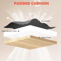 HOMCOM High Back Vibration Massage Office Chair Heated Reclining Computer Chair w/ Footrest, Swivel Wheels, Remote, Black(m-6)