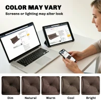 Outsunny 3-Seater Outdoor Bench Swing Chair Replacement Cushions for Patio Garden, Coffee(m-7)